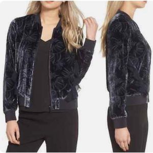 Olivia Palermo x Chelsea 28 Velvet Bomber Jacket